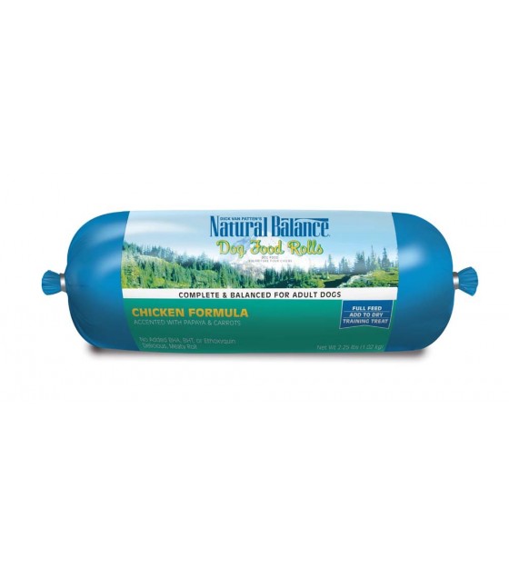 Natural Balance Chicken Formula Dog Food Roll 2.25 lb